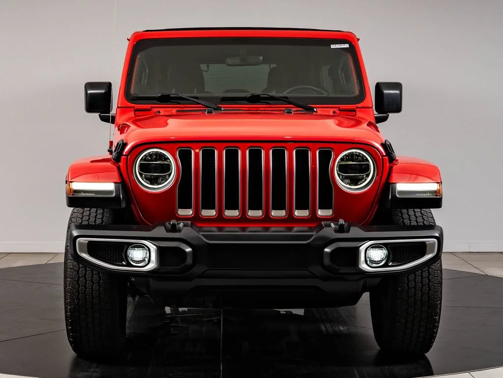 Used 2022 Firecracker Red Clearcoat Jeep Unlimited Sahara image 2