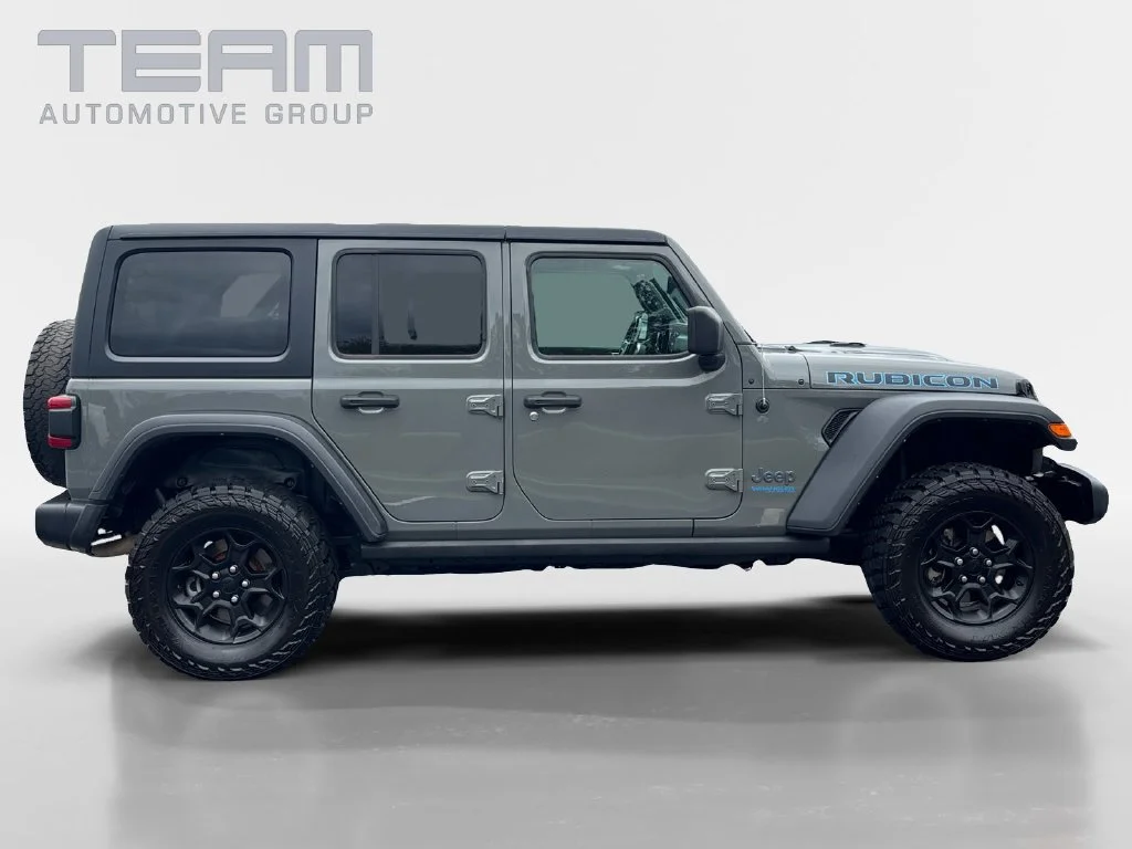 Used 2021 Gray Jeep Unlimited Rubicon 4xe image 8