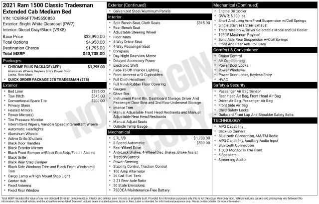 Used 2021 White Ram Tradesman image 30