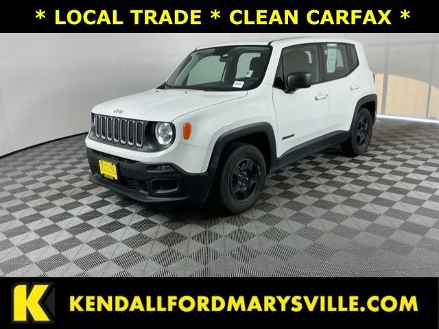 Used 2018 Alpine White Jeep Sport image 1