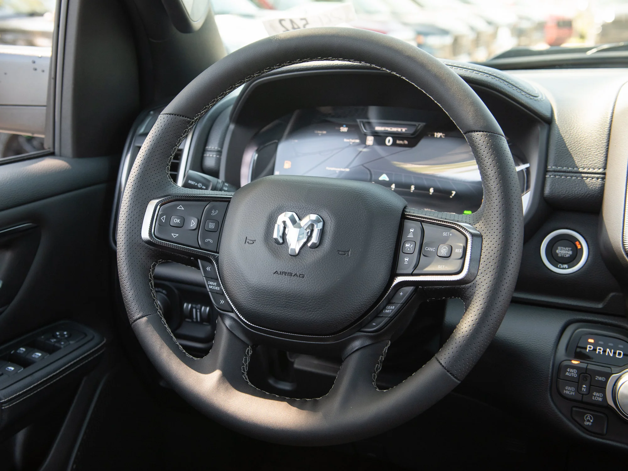 New 2026 White RAM Sport* Crew Cab 4x4, HEMI V8, Panoramic Sunroof, Heated Seats/Wheel image 12