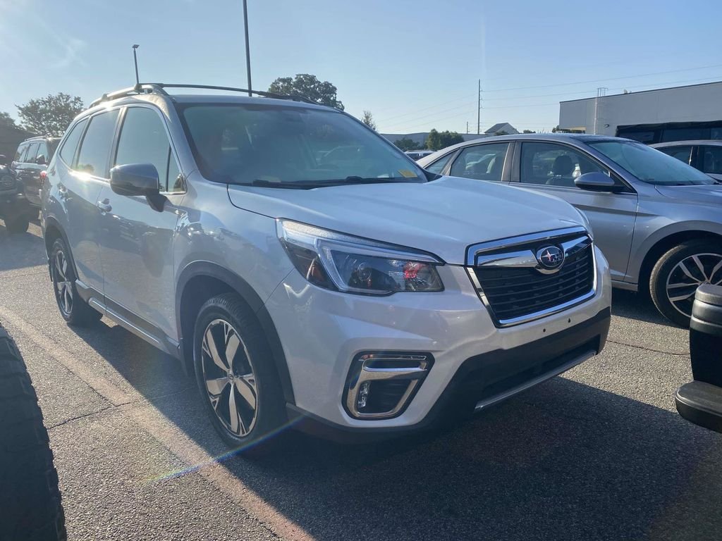 Used 2021 Crystal White Pearl Subaru Touring image 1
