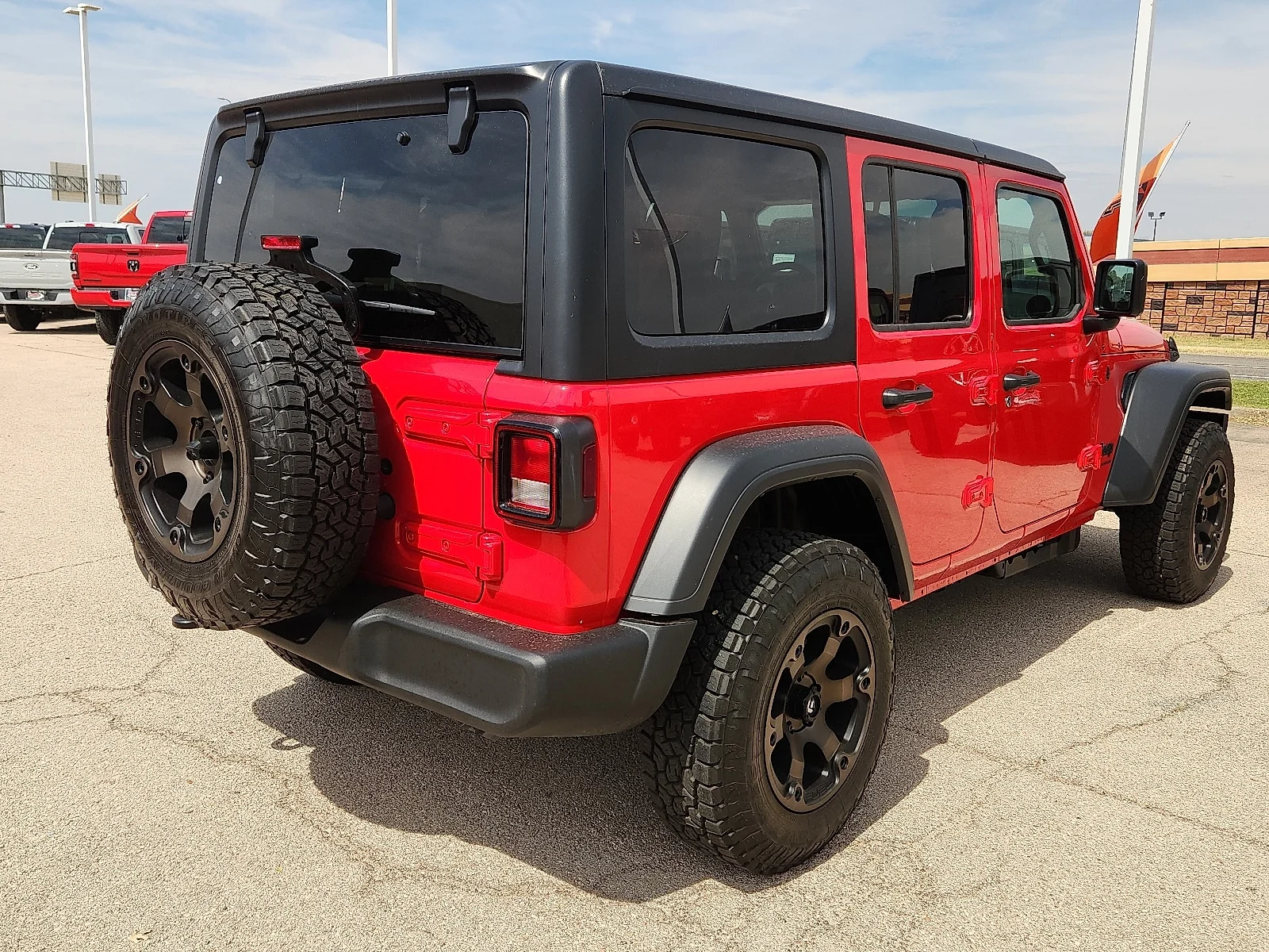 New 2026 Firecracker Red Clear-Coat  Paint Jeep 4-DOOR SPORT image 4