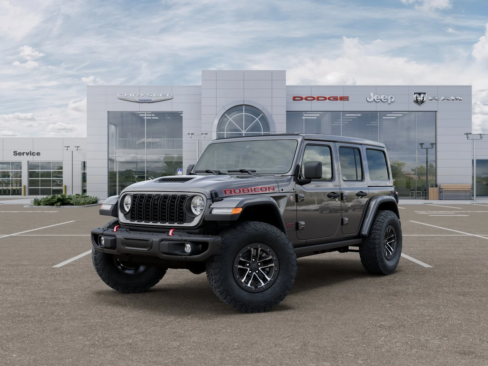 New 2026 Granite Crystal Metallic Clear-Coat Exterior Paint Jeep Rubicon X image 27