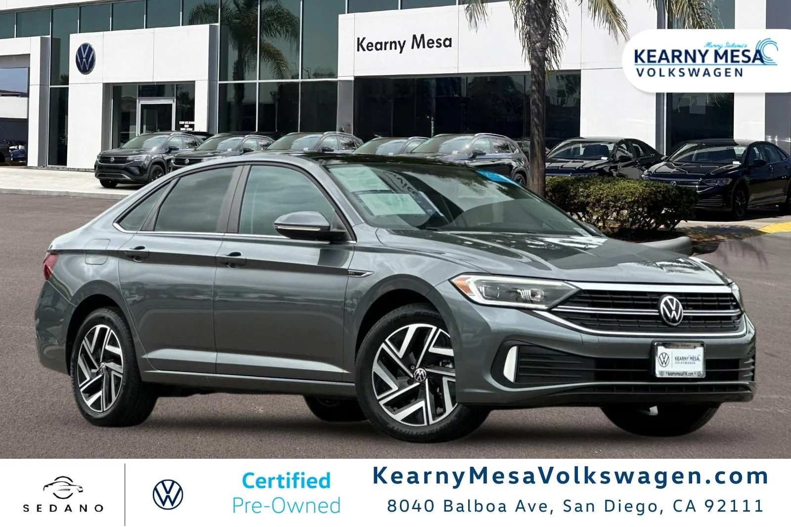 Certified Used 2022 Gray Volkswagen 1.5T SEL image 1