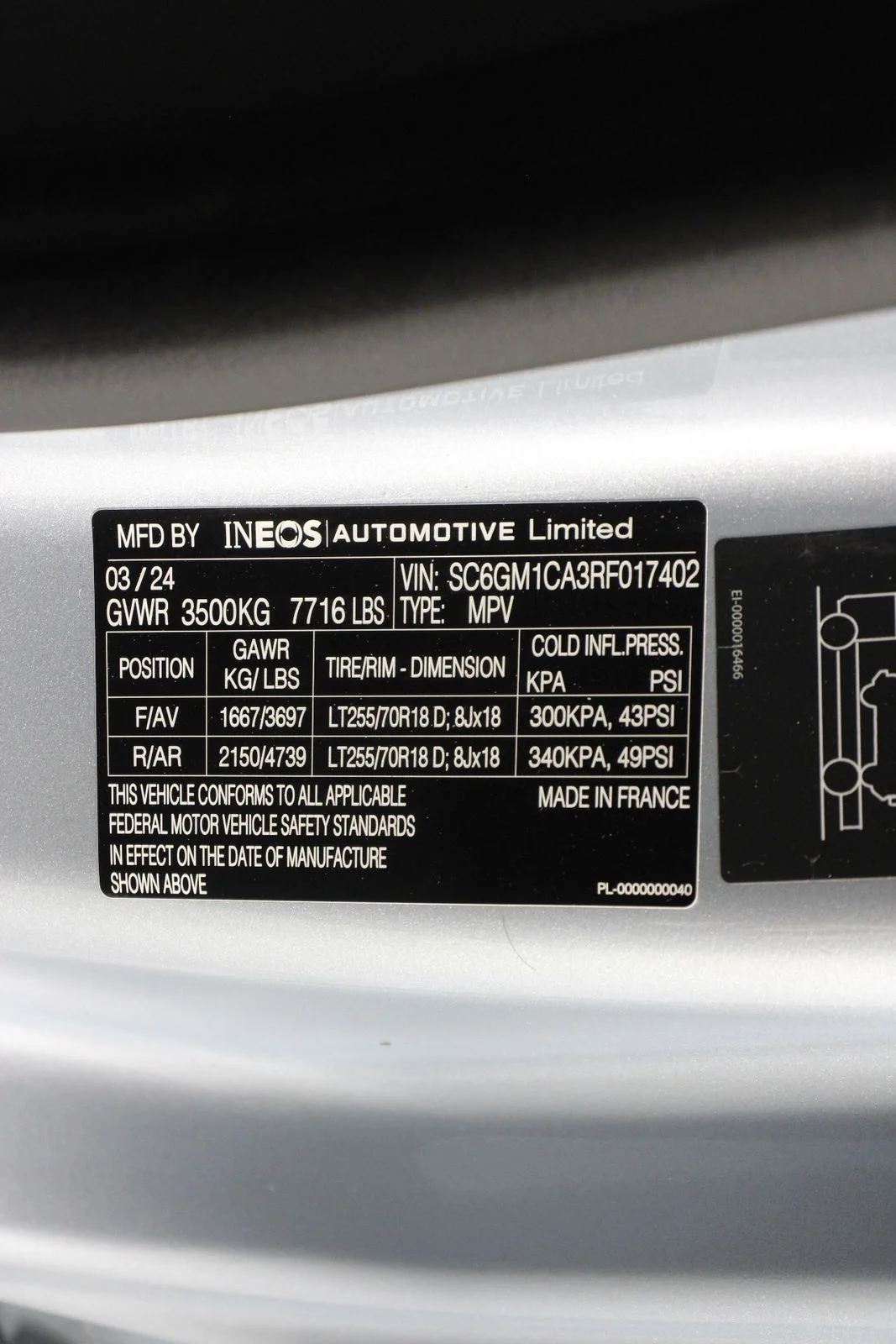Used 2024 Silver INEOS Base image 16