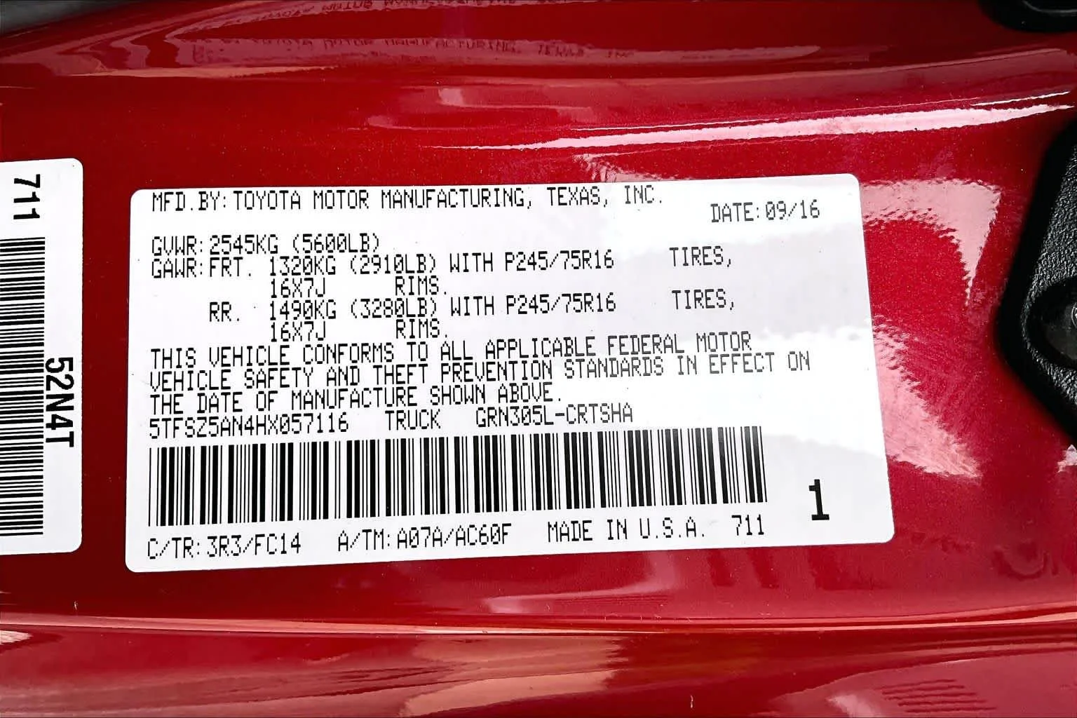 Used 2017 Barcelona Red Metallic Toyota SR5 image 37