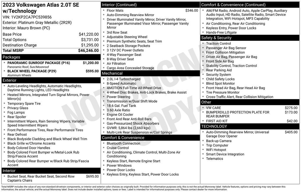 Used 2023 Gray Volkswagen 2.0T SE w/Technology image 5