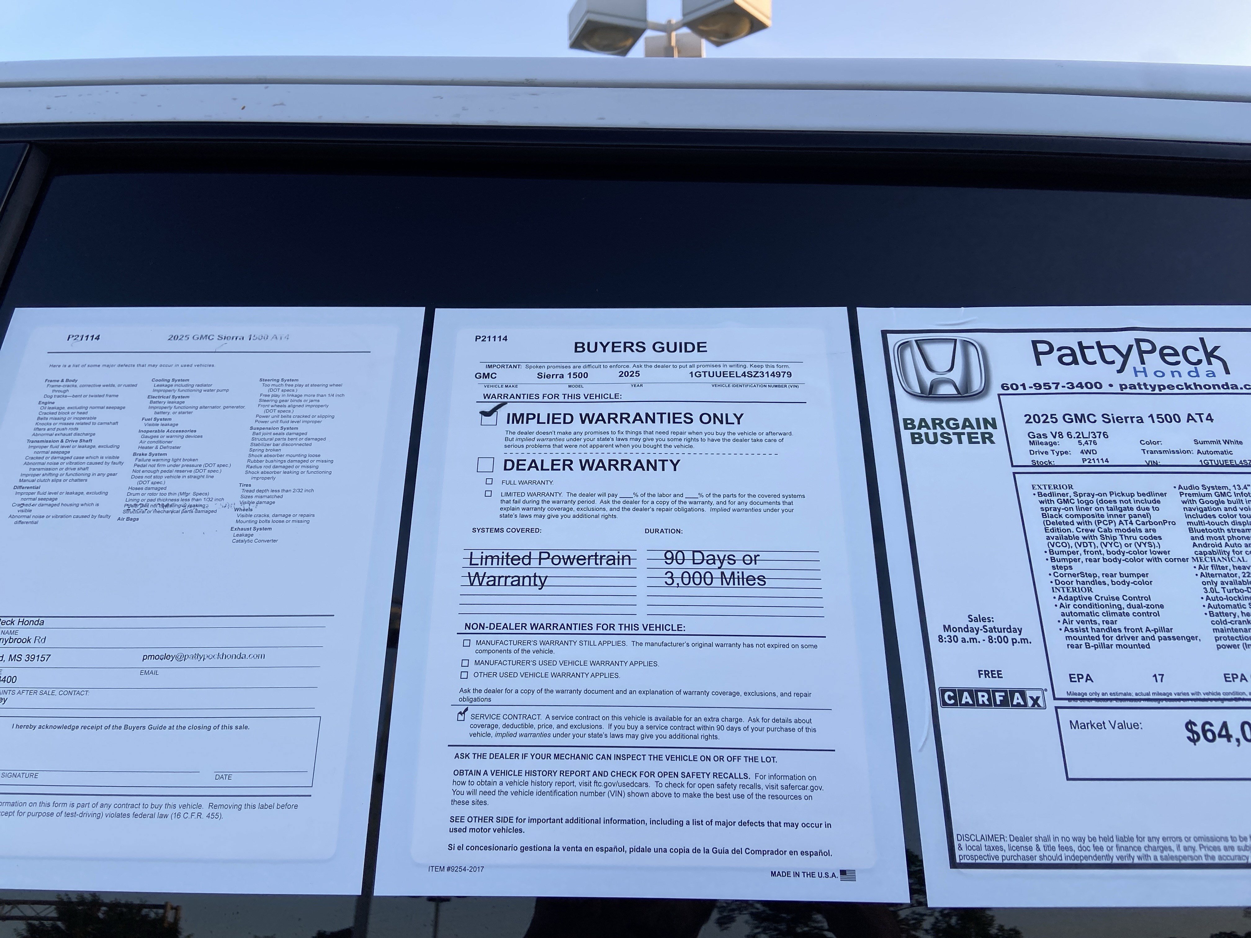 Used 2025 Summit White GMC AT4 image 5