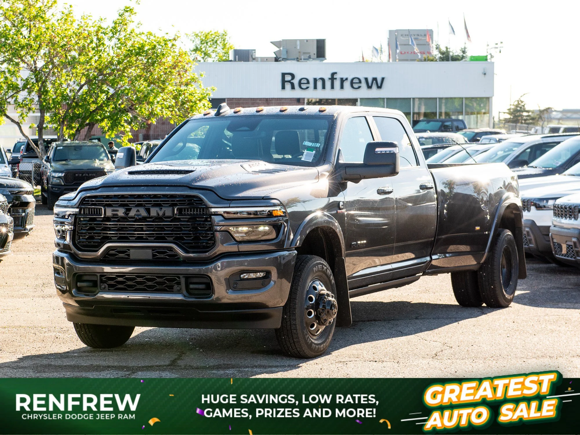 New 2026 Grey RAM Limited Night* Crew Cab 4x4, 8