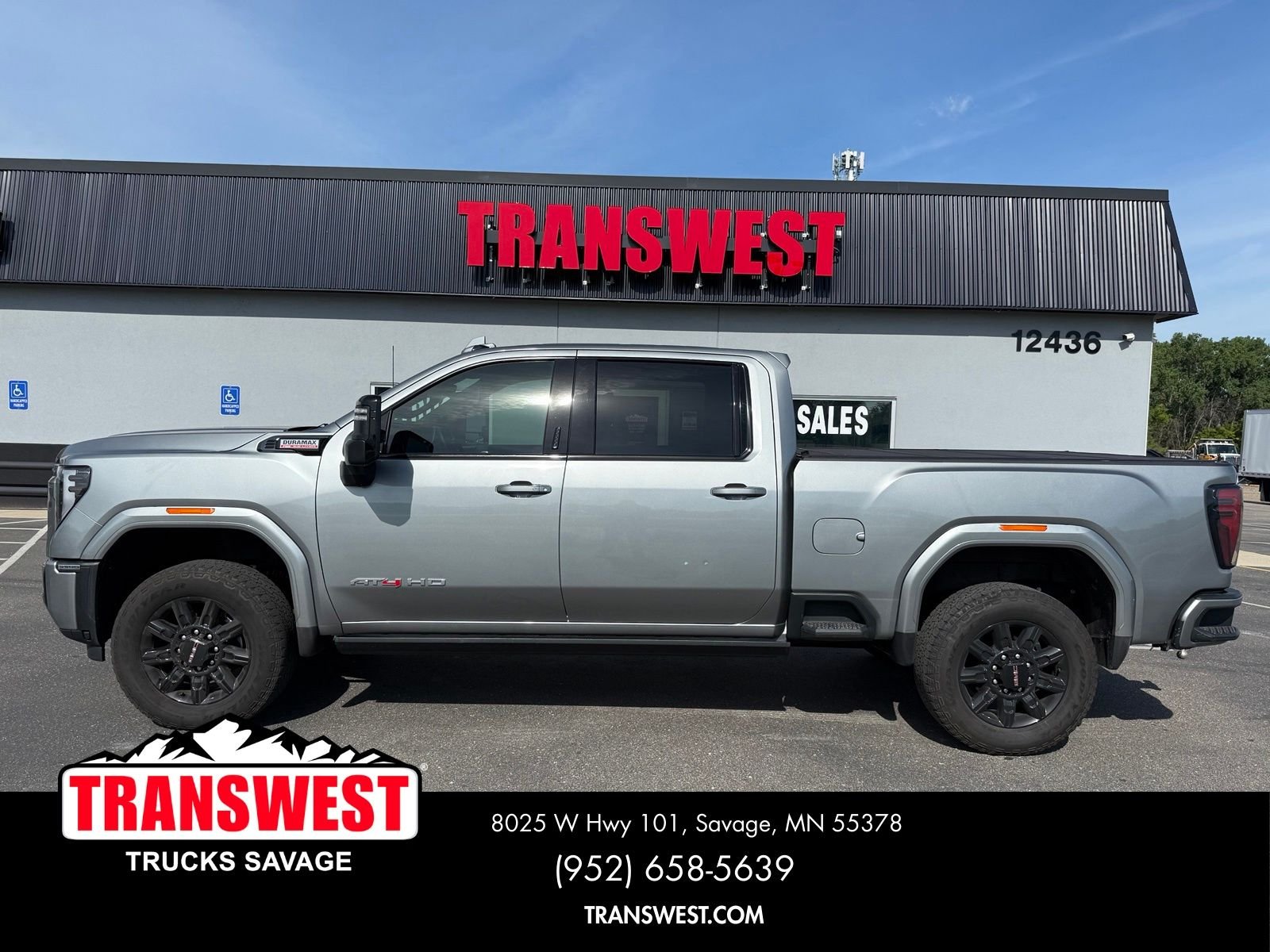 Used 2024 GMC Sierra 3500HD AT4 with VIN 1GT49VEY4RF336313 for sale in Minneapolis, Minnesota