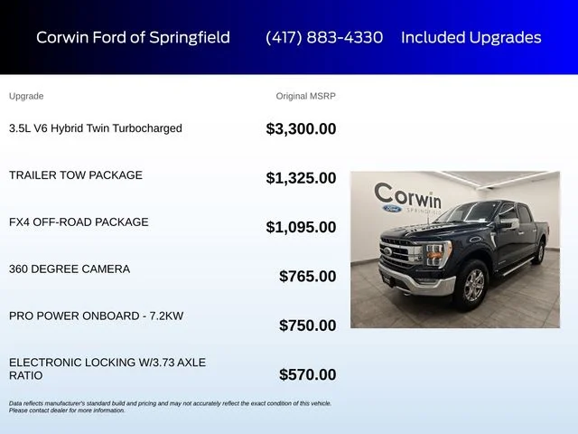 Certified Used 2023 Antimatter Blue Metallic Ford Lariat image 6