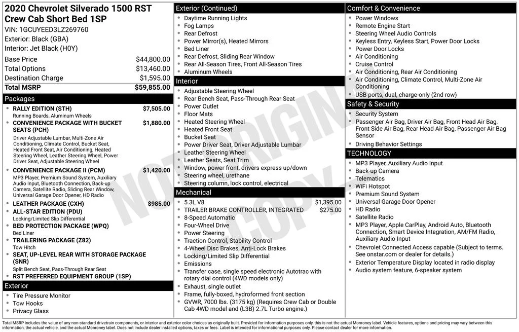 Used 2020 Chevrolet Silverado 1500 RST with VIN 1GCUYEED3LZ269760 for sale in Elk River, Minnesota