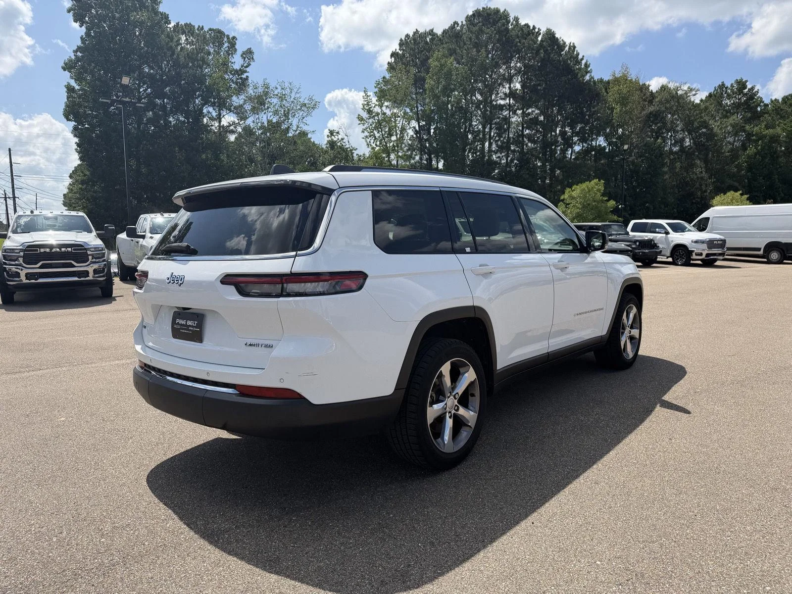 Used 2021 Bright White Clearcoat Jeep Limited image 6