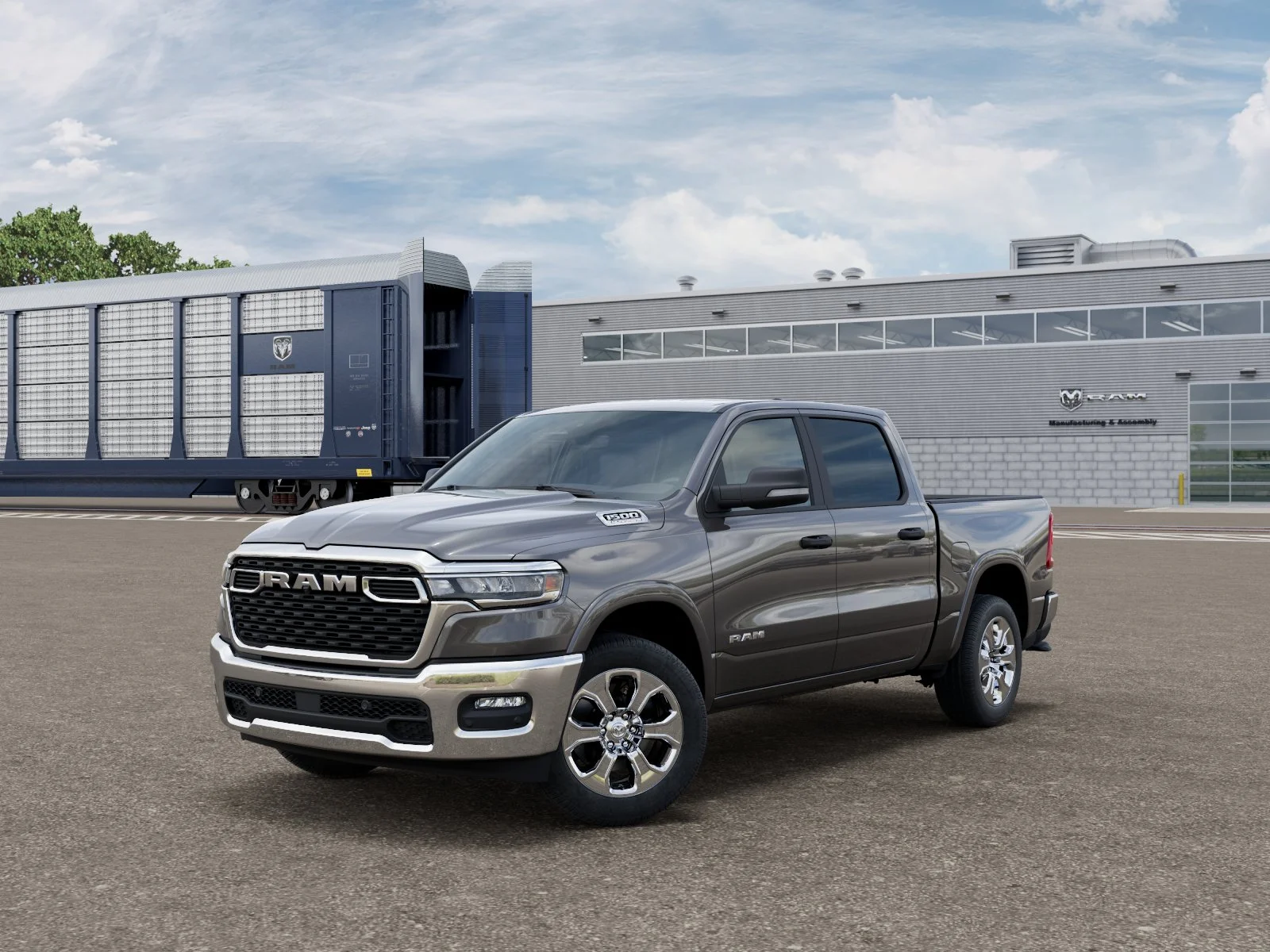 New 2027 Granite Crystal Metallic Clear-Coat Exterior Paint RAM Big Horn/Lone Star image 1