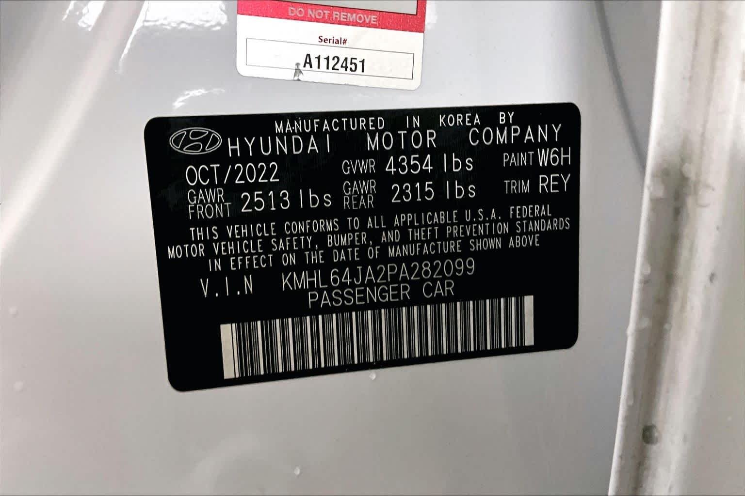 Used 2023 Serenity White Hyundai SEL image 37