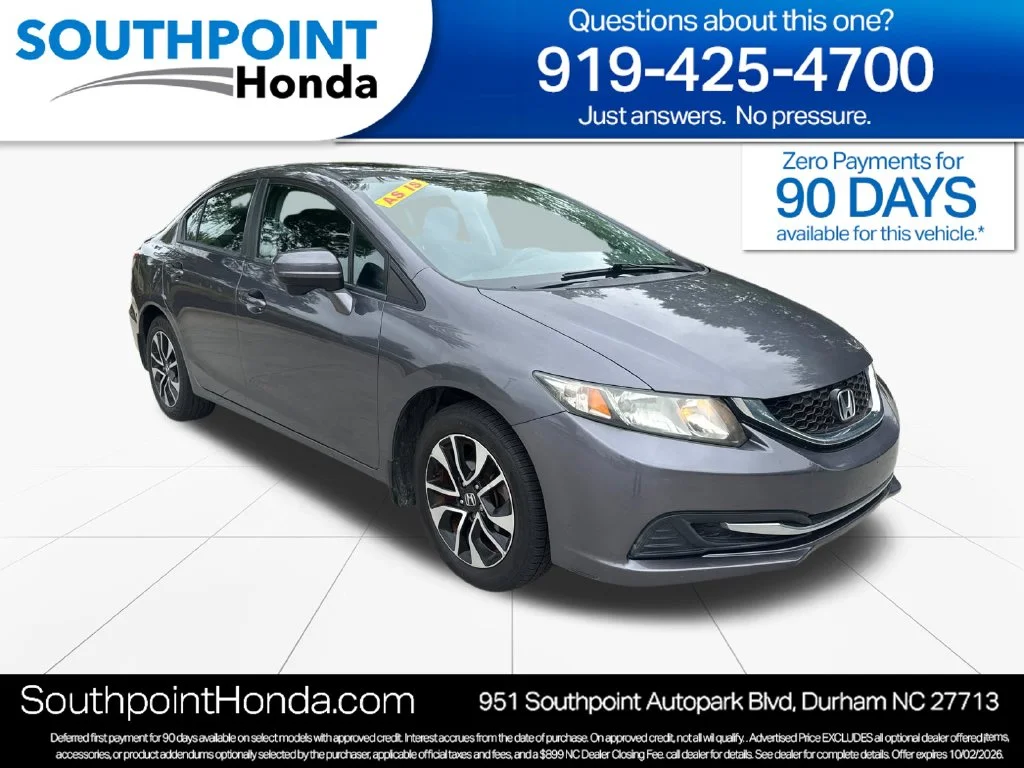 Used 2014 Modern Steel Metallic Honda EX image 1