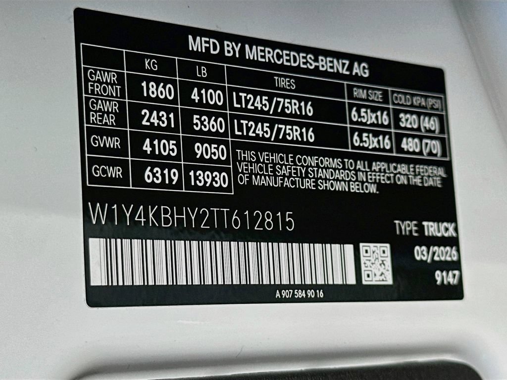 New 2026 Arctic White Mercedes-Benz Cargo 144 WB image 48