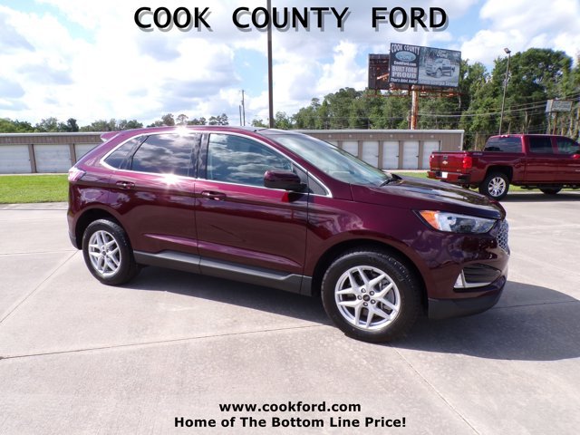 Used 2024 Burgundy Velvet Metallic Tinted Clearcoat Ford SEL image 7