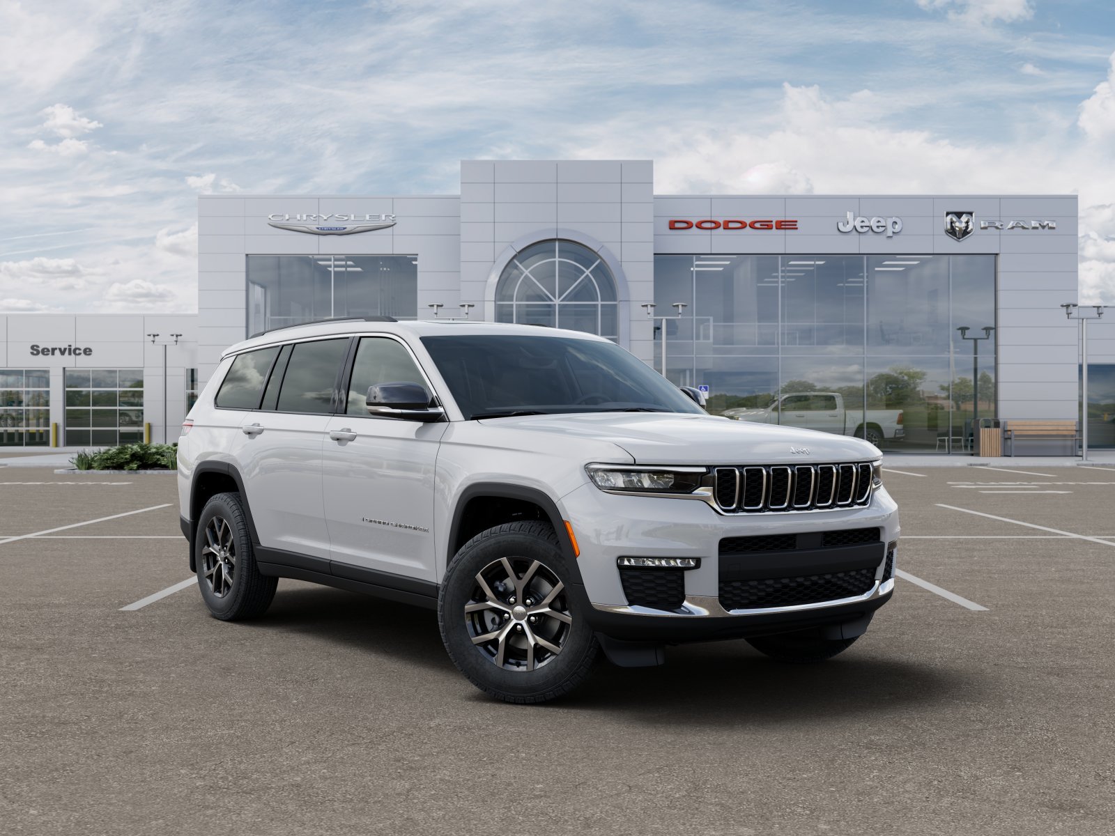 New 2025 Bright White Clear-Coat Exterior Paint Jeep Limited image 48