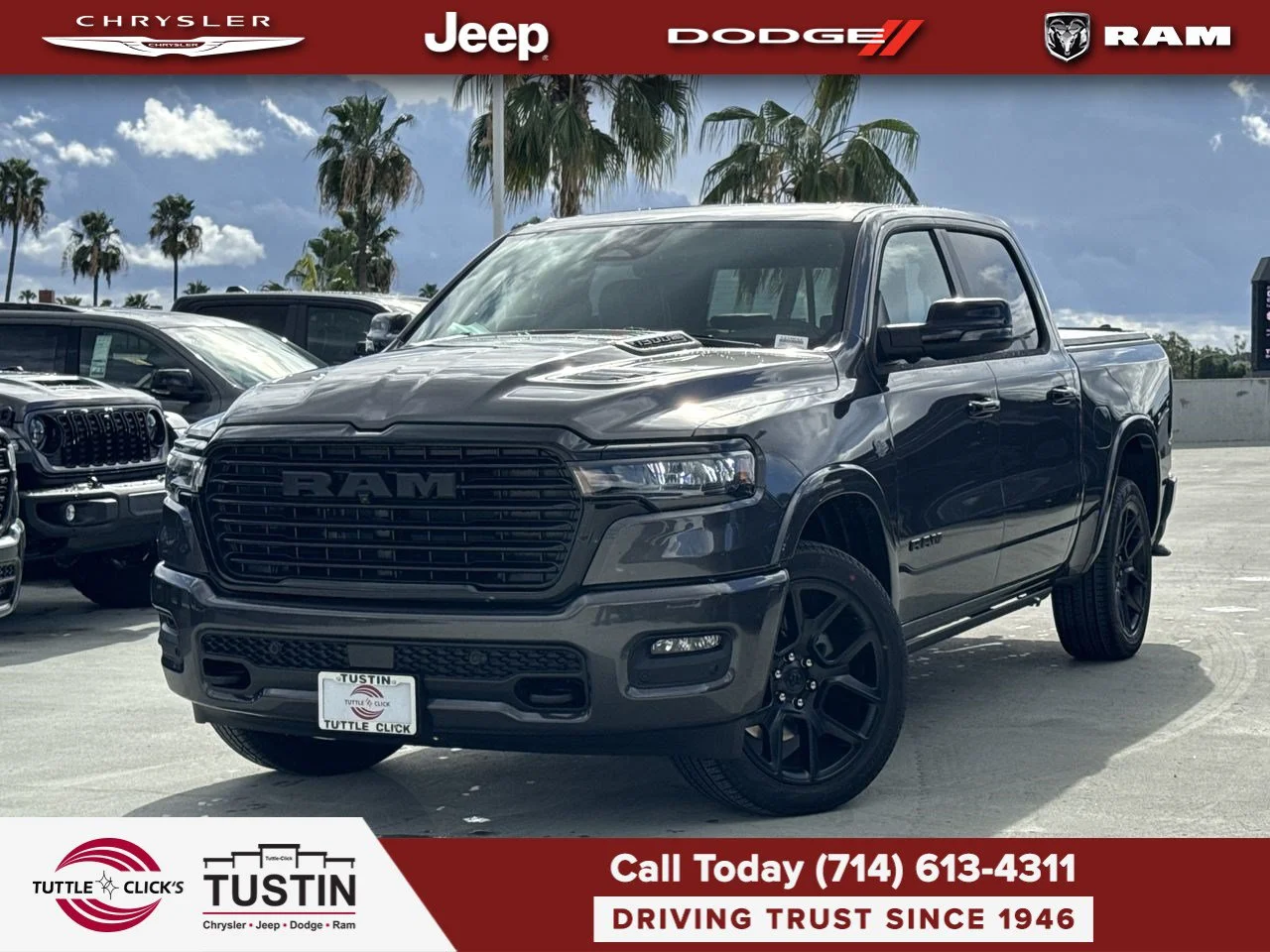 New 2027 Granite Crystal Metallic Clear-Coat Exterior Paint RAM Laramie image 1