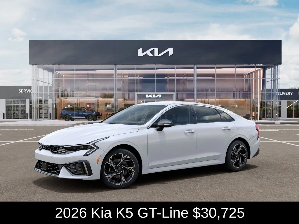 New 2026 Snow White Pearl Kia GT-Line FWD image 4