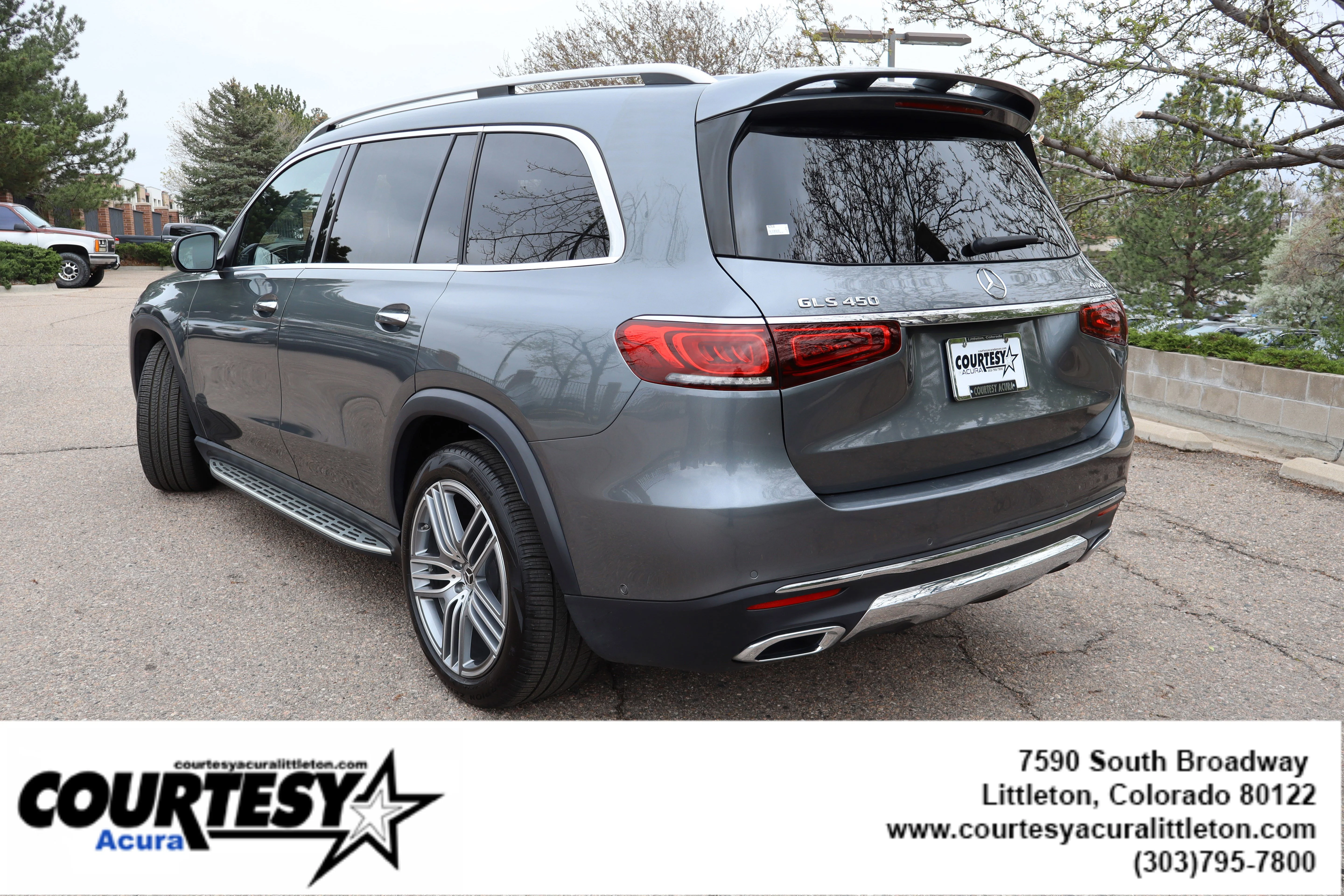 Used 2021 Gray Mercedes-Benz GLS 450 image 4