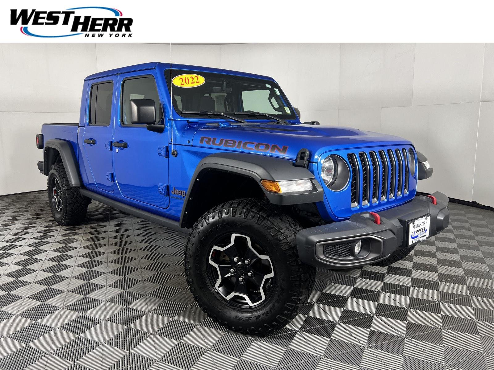 Used 2022 Hydro Blue Pearlcoat Jeep Rubicon image 1