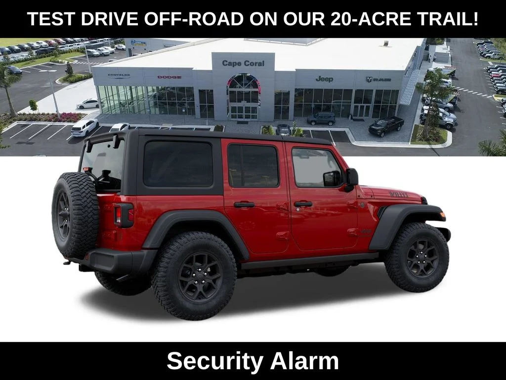 New 2026 Firecracker Red Clear-Coat Exterior Paint Jeep Willys image 4