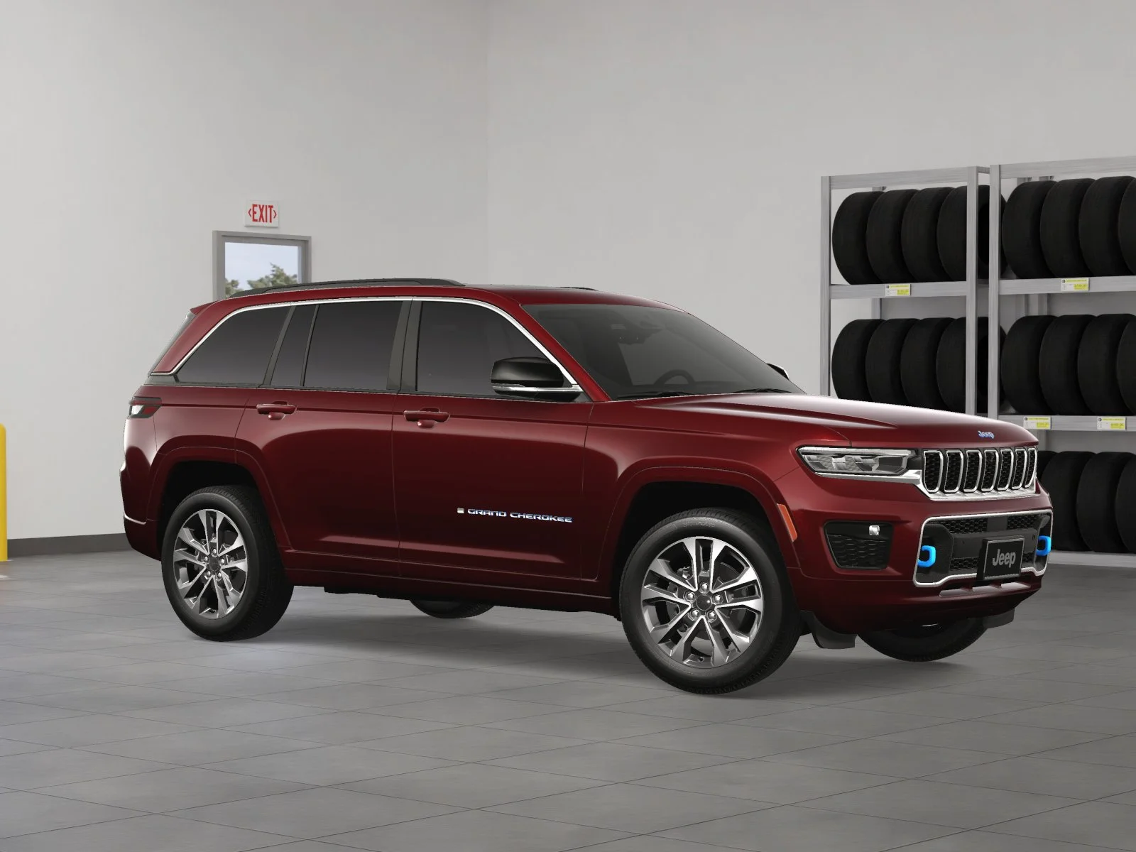 New 2024 Velvet Red Pearl-Coat Exterior Paint Jeep Overland 4xe image 38