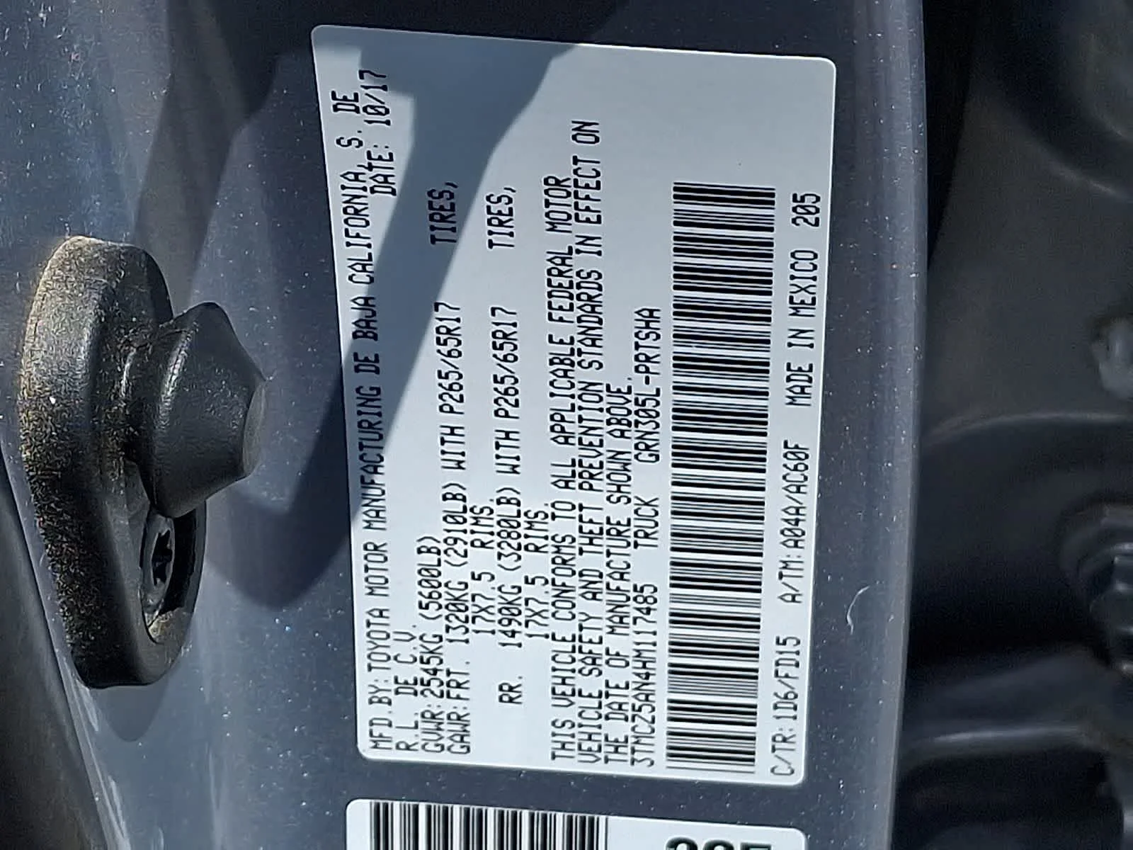 Certified Used 2017 Silver Sky Metallic Toyota TRD Sport image 24