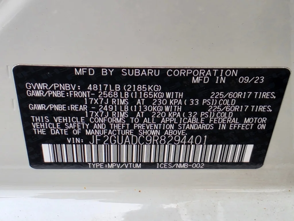 Used 2024 White Subaru Premium image 36