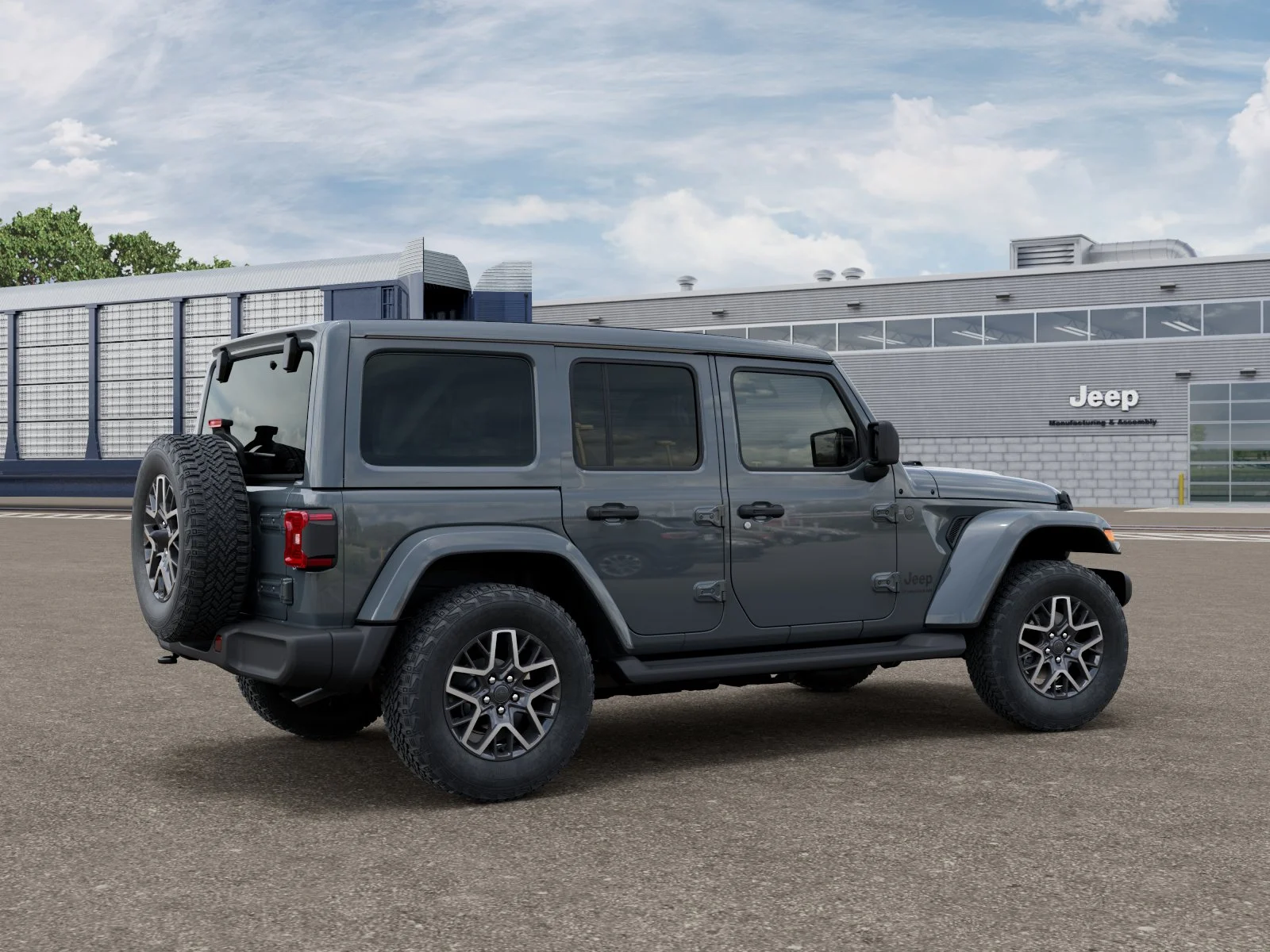 New 2026 Anvil Clear-Coat Exterior Paint Jeep 4-Door Sahara 4x4 image 4