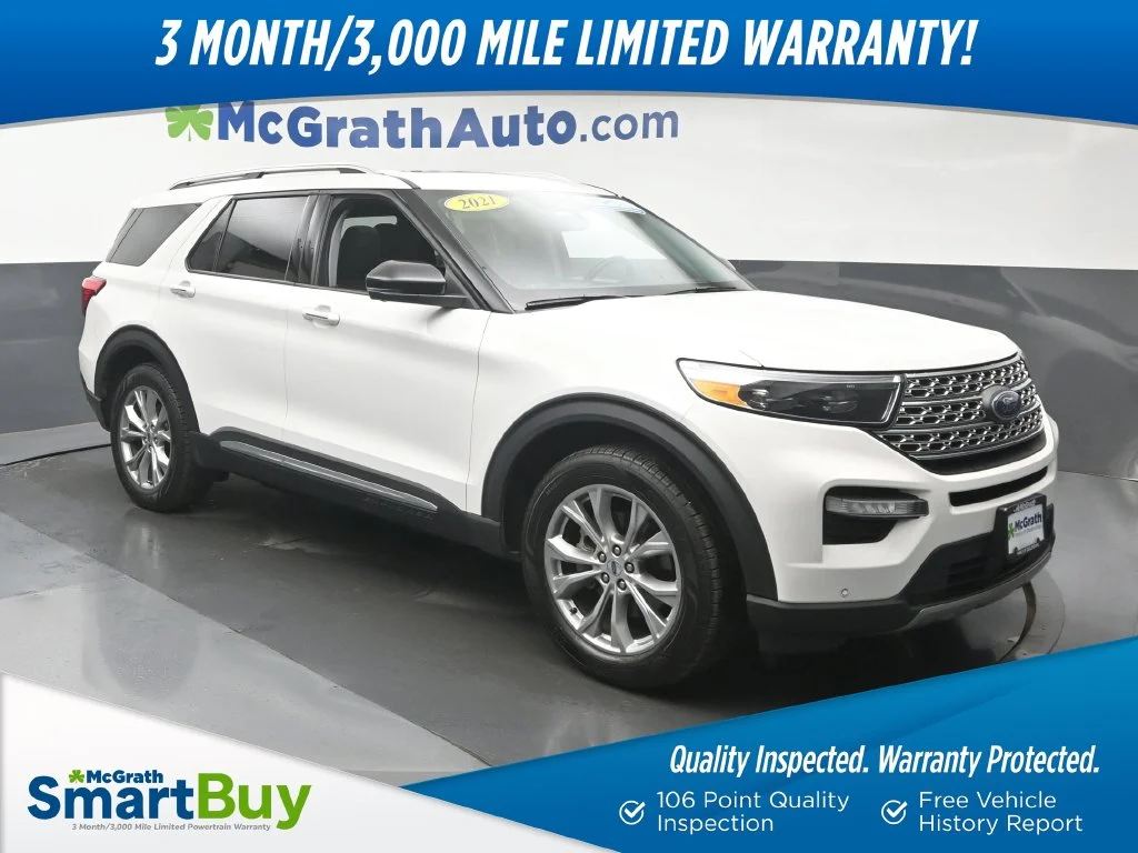 Certified Used 2021 White Ford Limited image 1