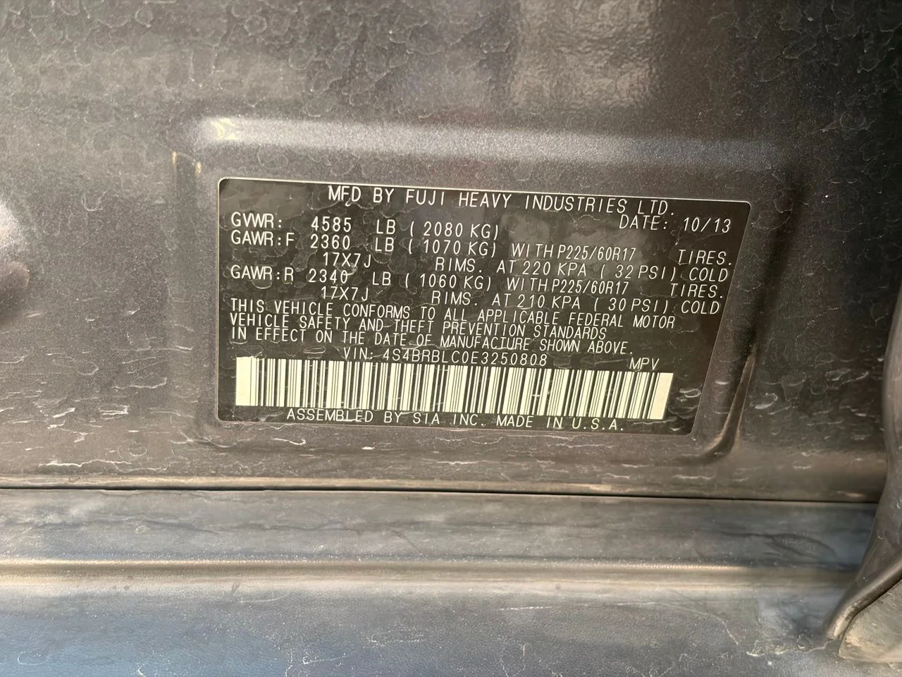 Used 2014 Gray Metallic Subaru 2.5i image 8