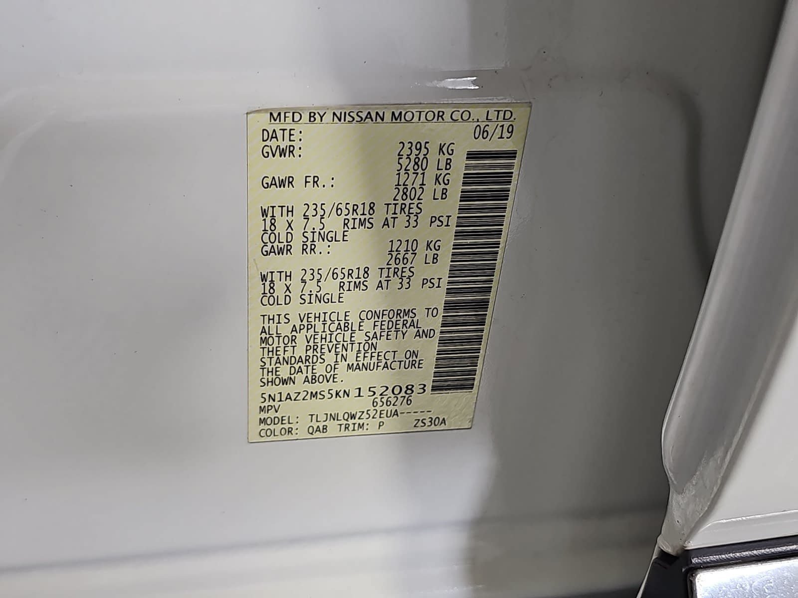 Used 2019 White Nissan SV image 30