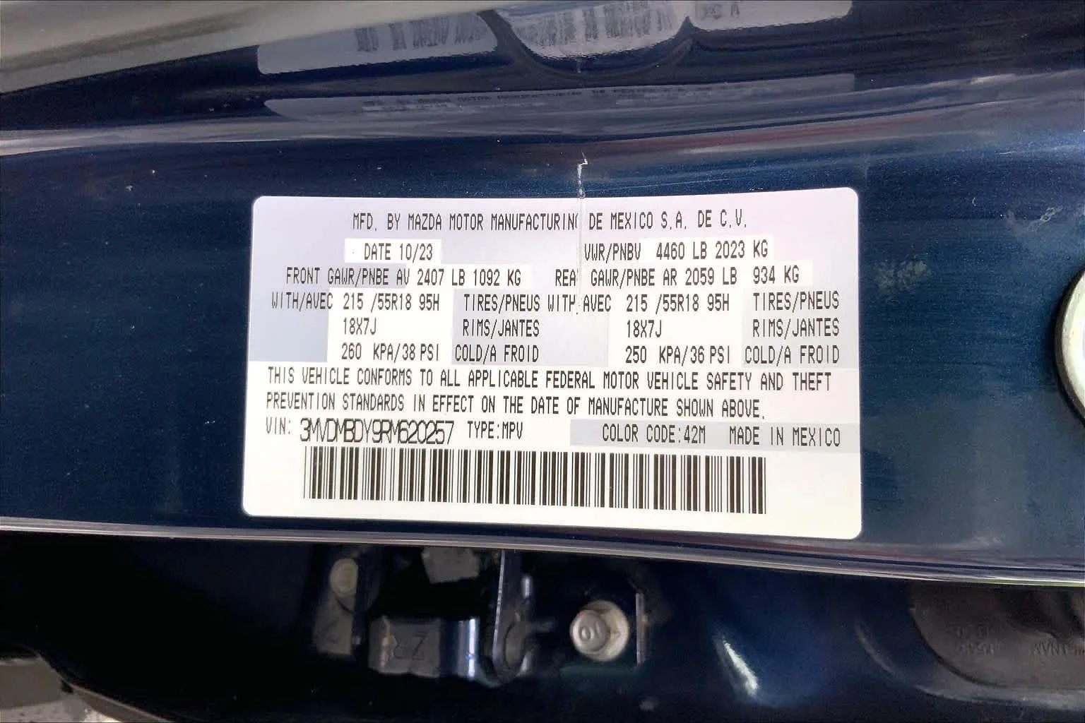 Used 2024 Deep Crystal Blue Mica Mazda 2.5 Turbo Premium Package image 31