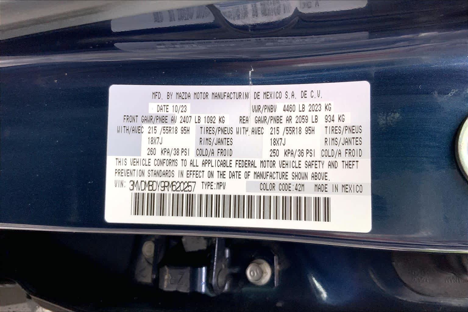 Used 2024 Deep Crystal Blue Mica Mazda 2.5 Turbo Premium Package image 31