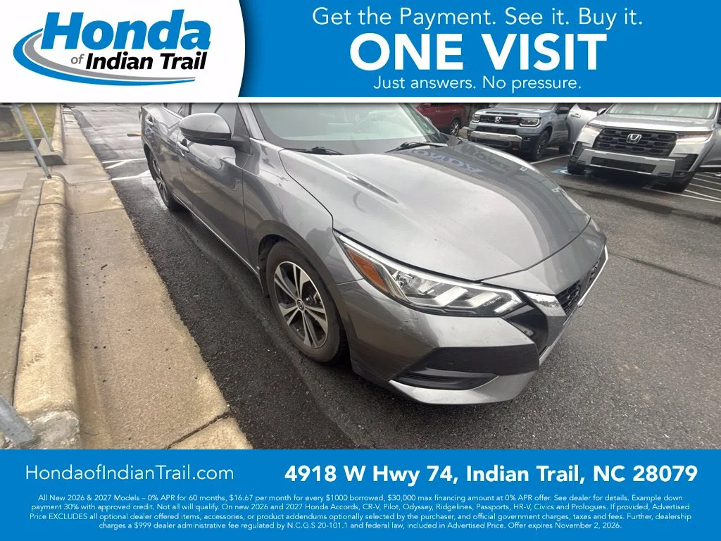 Used 2020 Nissan Sentra SV with VIN 3N1AB8CV9LY230301 for sale in Indian Trail, NC