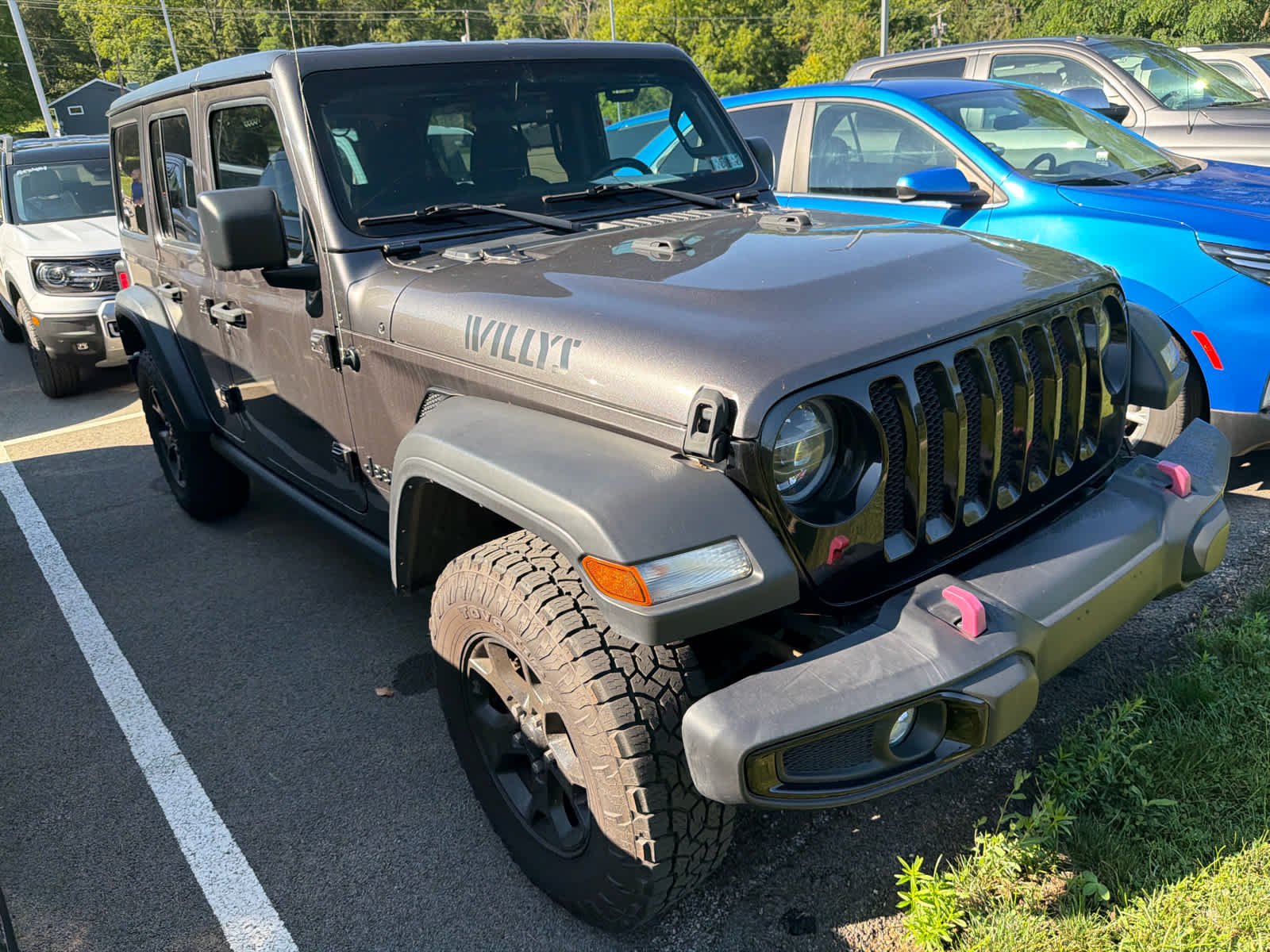 Used 2021 Granite Crystal Metallic Clearcoat Jeep Unlimited Willys image 3