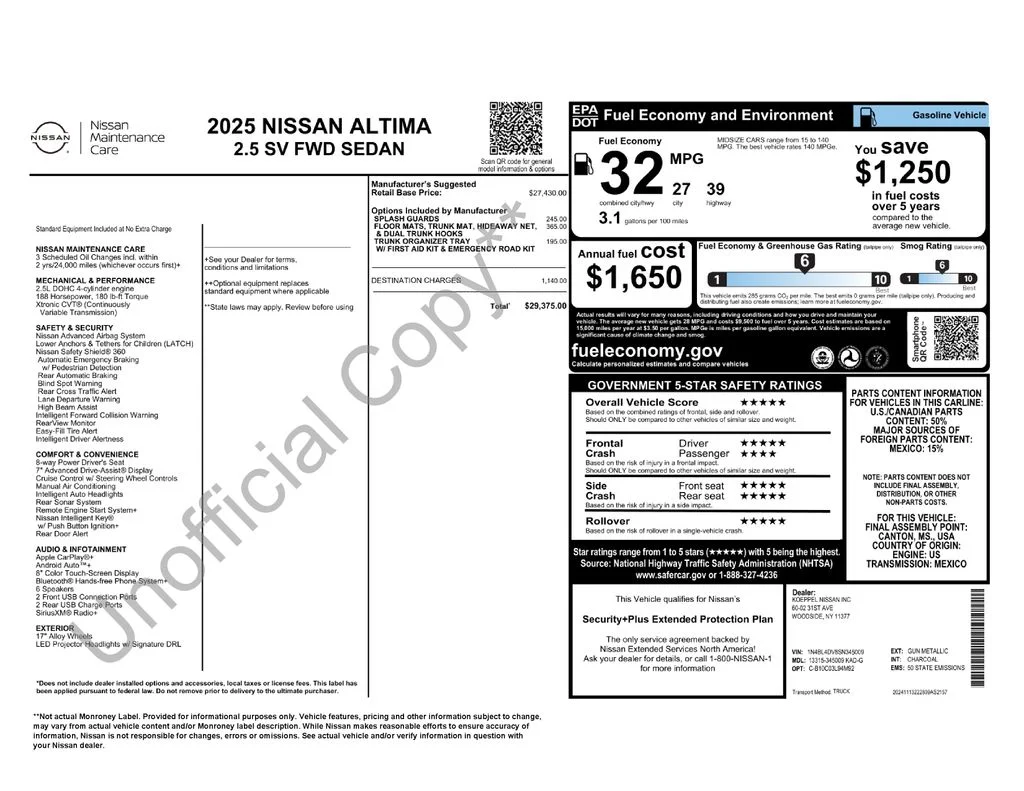 Used 2025 Gray Nissan 2.5 SV image 7