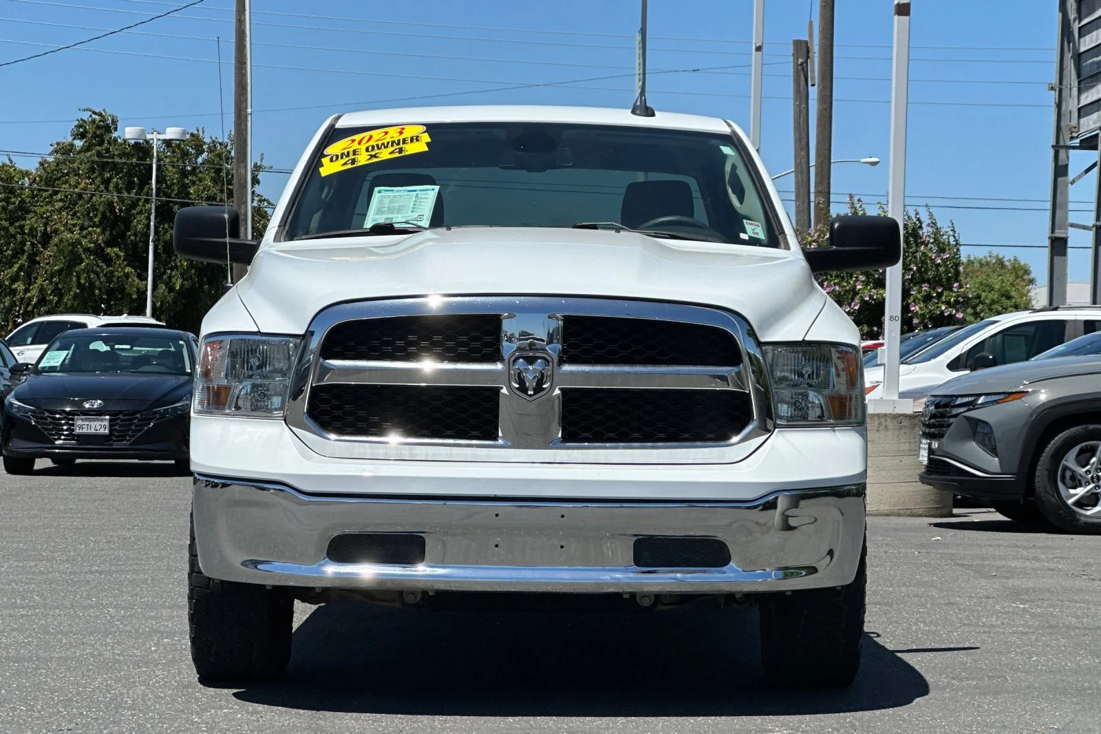 Used 2023 Bright White Clearcoat Ram SLT image 9