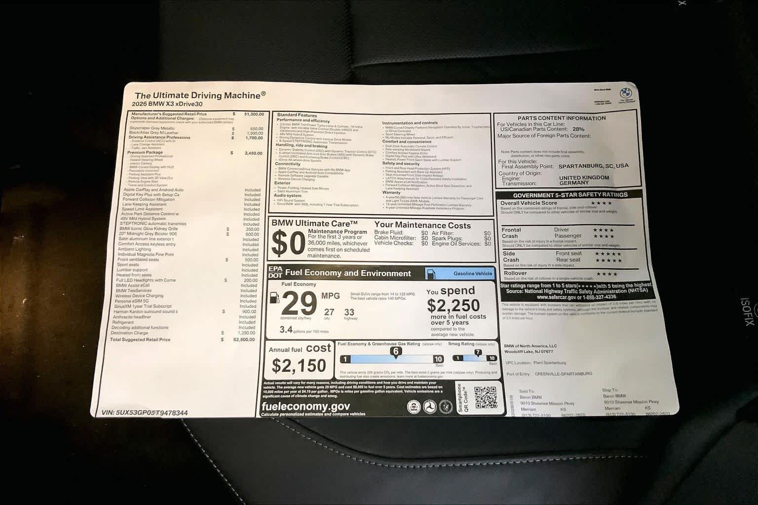 New 2026 Skyscraper Grey Metallic BMW 30 xDrive image 22