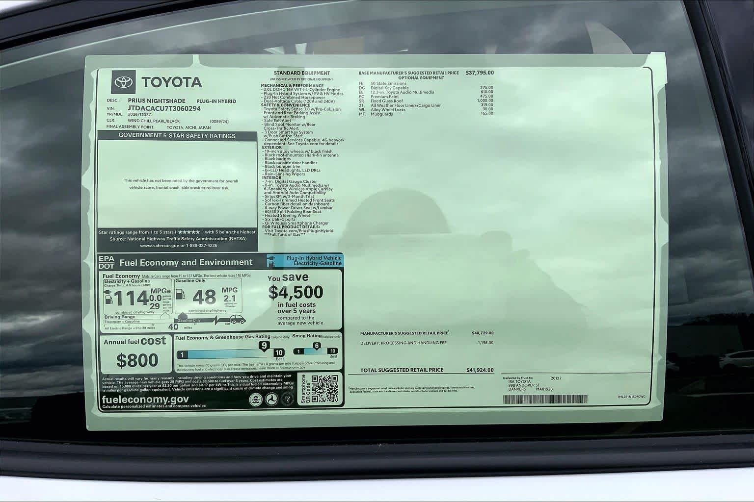 2026 Toyota Prius Plug-in Hybrid Nightshade - Photo 21