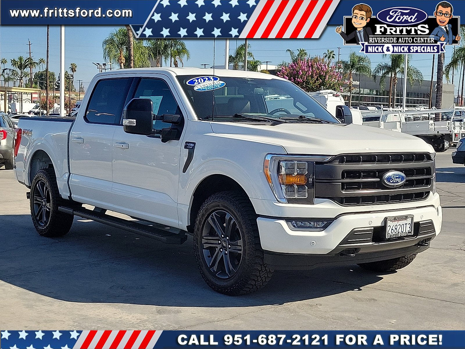 Certified Used 2023 White Metallic Ford LARIAT image 21