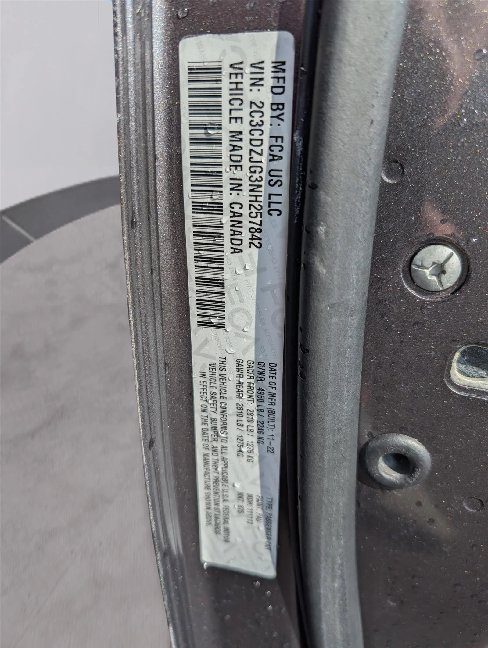 Used 2022 Granite Pearlcoat Dodge GT image 34