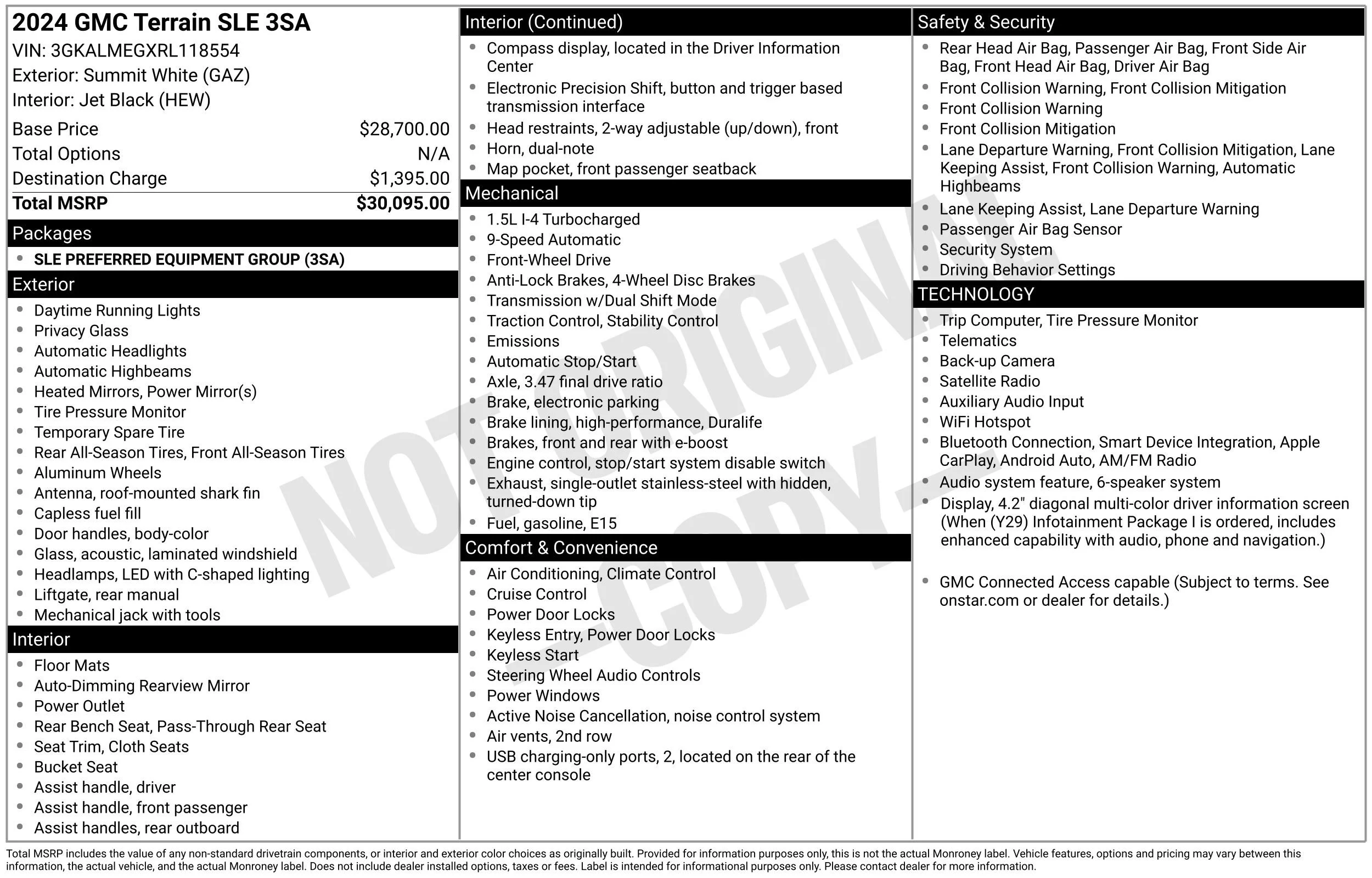 Used 2024 Summit White GMC SLE image 39
