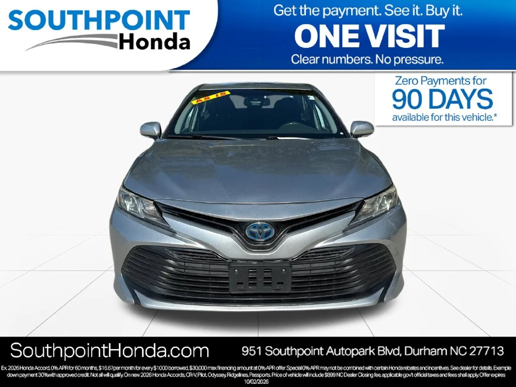 Used 2020 Toyota Camry LE with VIN 4T1L31AK9LU520023 for sale in Durham, NC