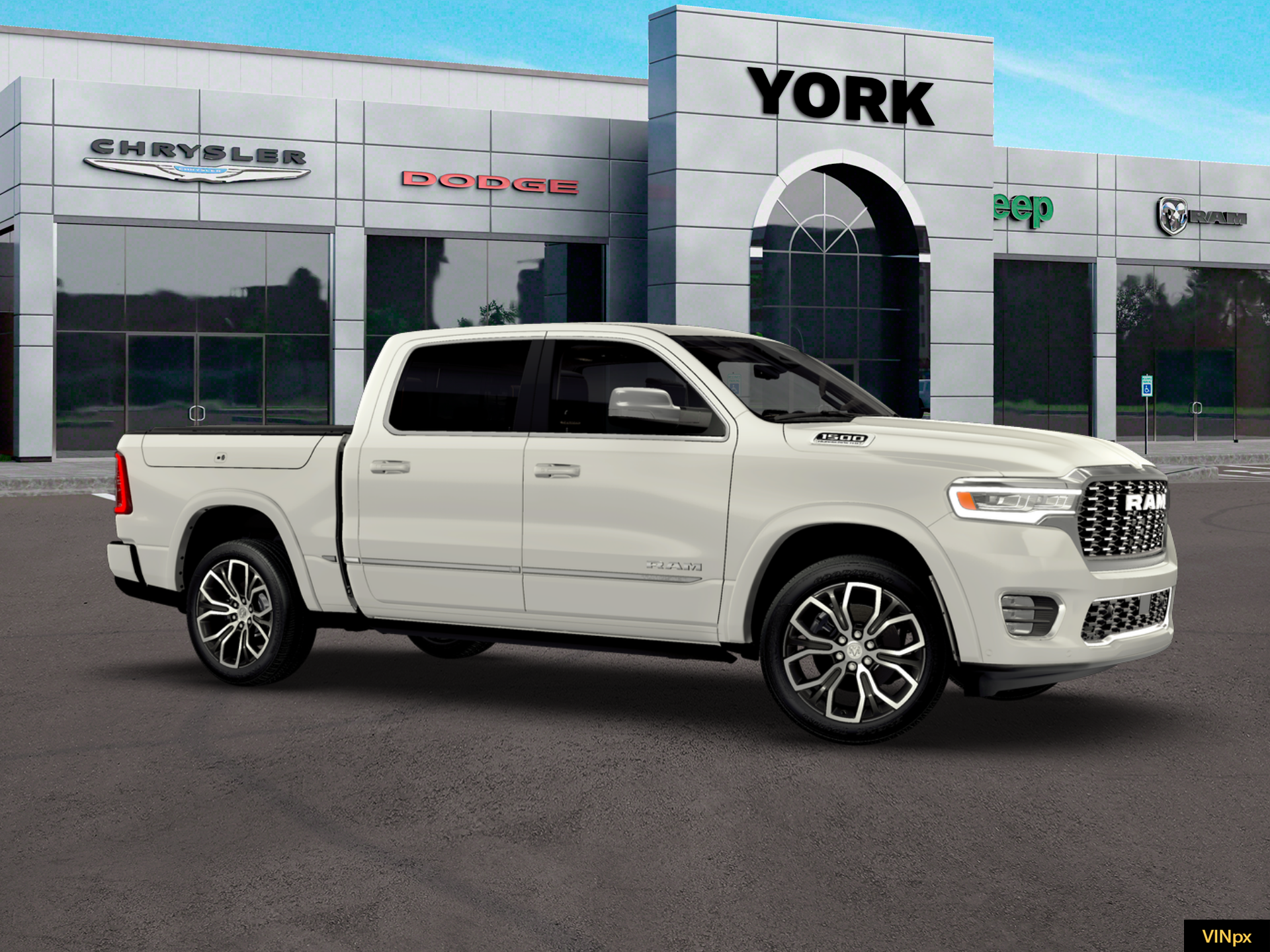 New 2026 Ivory White Tri-Coat Pearl-Coat Exterior Paint RAM Tungsten image 22