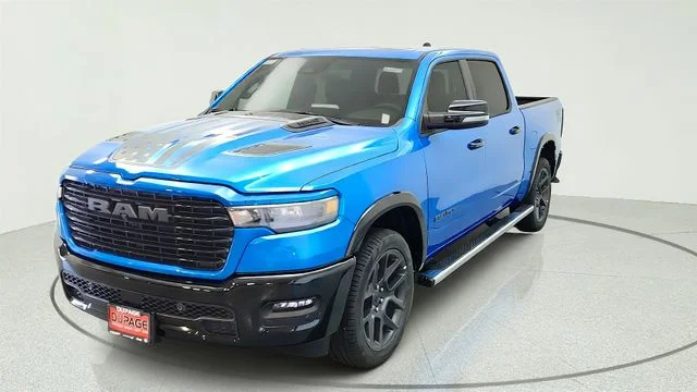 New 2026 Hydro Blue Pearl-Coat Exterior Paint RAM Laramie image 5
